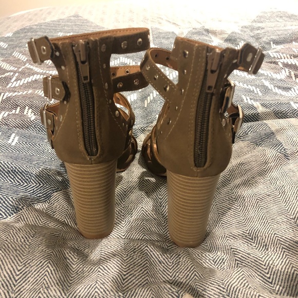 Gladiator Studded Cage Heels - Picture 4 of 7